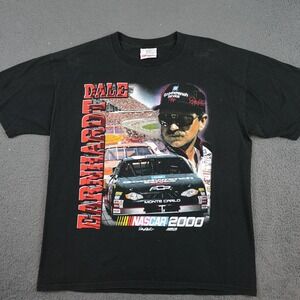 Vintage Dale Earnhardt Shirt Mens Large Black NASCAR 2000 Competitors View